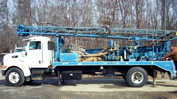 large drilling truck